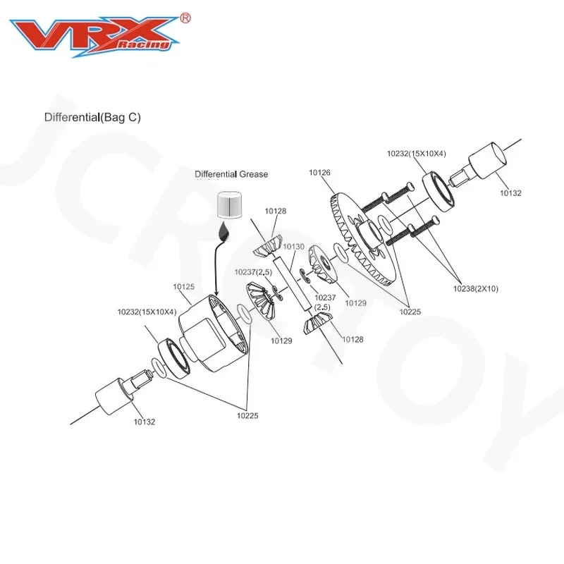 RC VRX 10003 Набор дифференциалов 1 шт./2 шт. для 1/10 Racing RH1001/02 RH1043/45 RH815/816/817/818 Запчасти