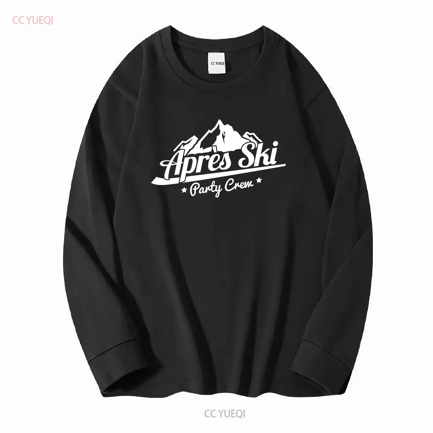 Фото Predisk Ski Party Crew Футболка Fun CulT Skiing Mountains Drinking Vacation S 5XL винтажная стираная уличная дизайнерская одежда homme №3