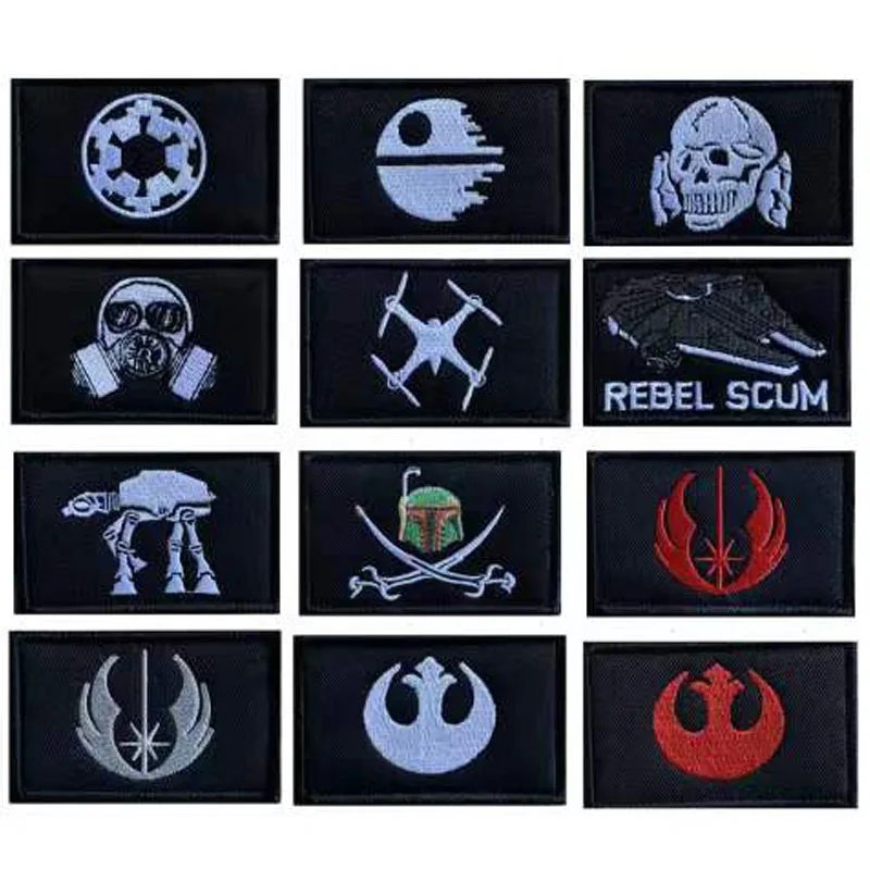 

Rectangular black background Velcro Badge Patch Military Tactical armband outdoor backpack clothing hat decorative cloth patch