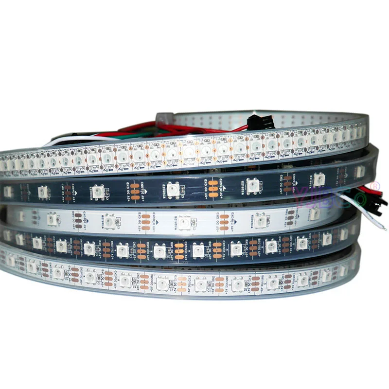 1m/2m/3m/4m/5m WS2812B Magic LED Strip DC 5V 30/60/74/96/144 pixels/m WS2811 IC WS2812 Flexible Lights Neon Tape IP30/IP65/IP67 |