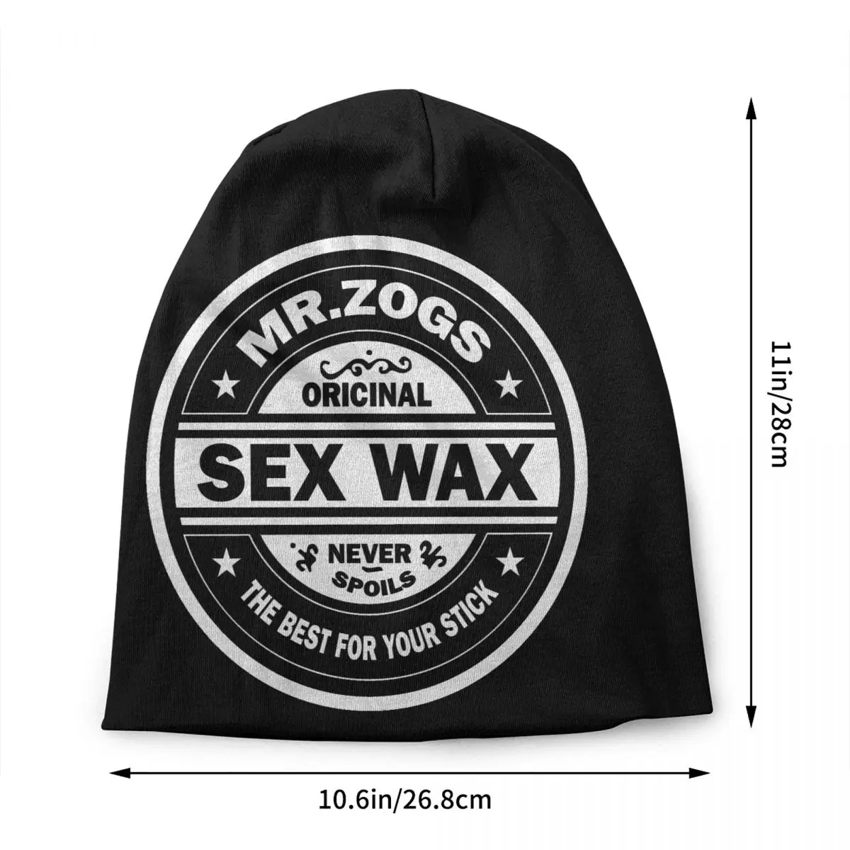 Фото Mr Zogs Surfing Sex Wax Skullies Шапки Шапки Мужчины Женщины Унисекс Открытый Зимняя Теплая Вязаная Шапка Для Взрослых Серфинг Серфинг Подарочные Шапки Капот №2