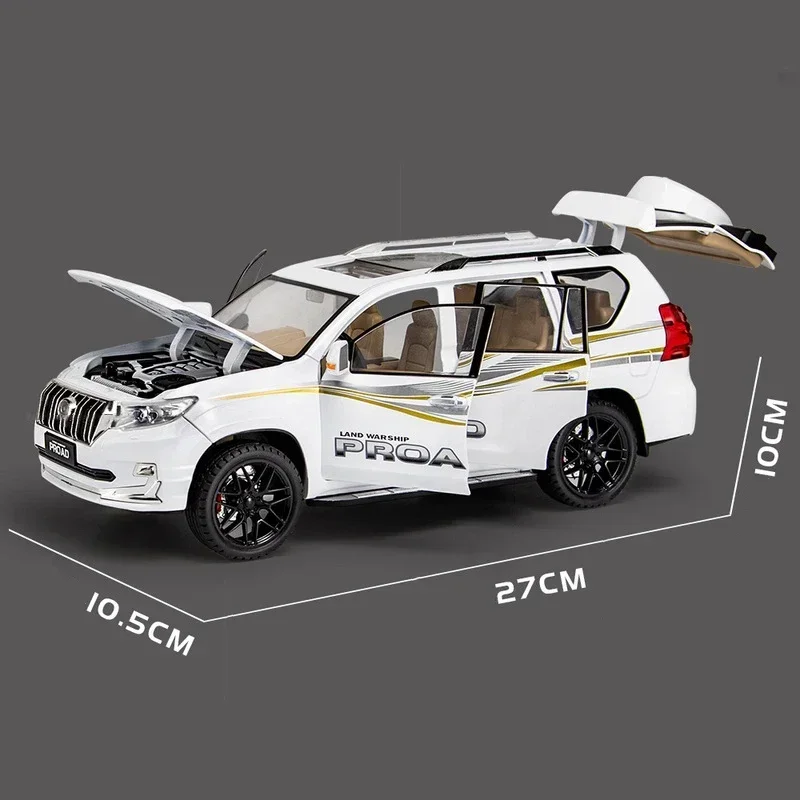 1:18 TOYOTA Land Cruiser Prado SUV модель автомобиля из сплава имитация автомобилей игрушки для