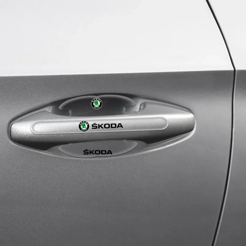 Наклейки для защиты дверных ручек от царапин для автомобилей Skoda Octavia, Superb, Rapid, Kodiaq, Karoq, 2026 года, хит продаж (art.: 3920dc0620153) - 3920dc0620153