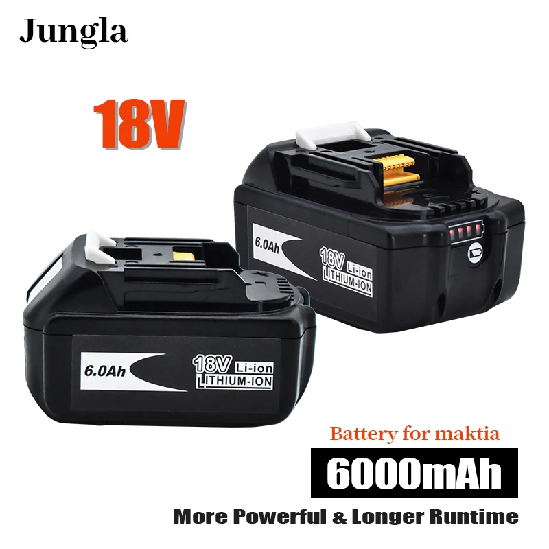 

100% newest Makita 18V 6000mAh Rechargeable Power Tools Battery with LED Li-ion Replacement LXT BL1860B BL1860 BL1850 BL 1830