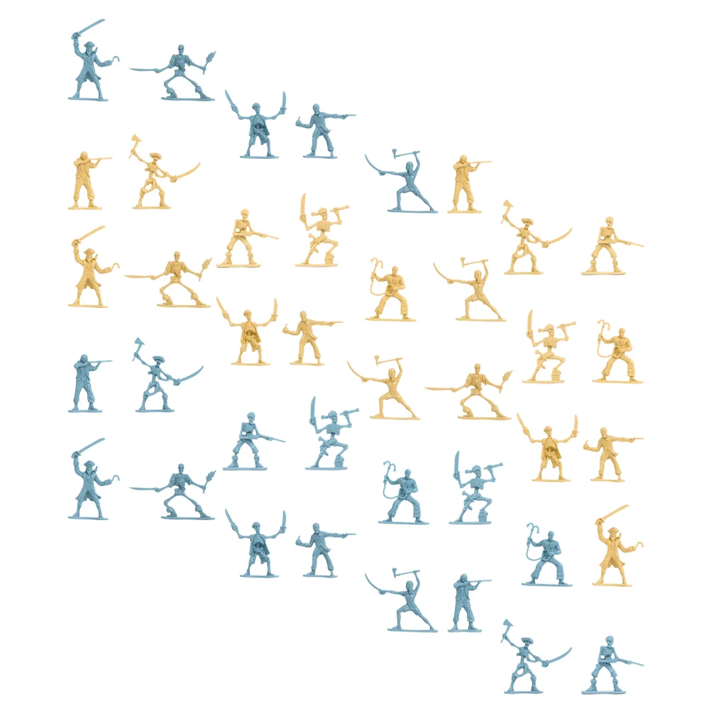 100 шт. модель пиратского солдата мини-игрушки песочный стол миниатюрные люди воин