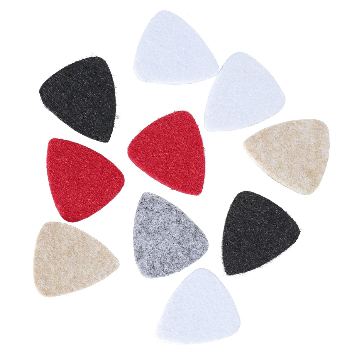 

Picks Felt Music Ukulele Plectrums Guitar Thumb Finger Pick Picks，Felt Bass Instrument Electric Variety Colorful Triangle Flow