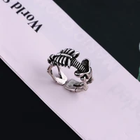 modoma korea fashion rock punk opening rings for women skull design gothic jewelry finger rings trendy female party accessories