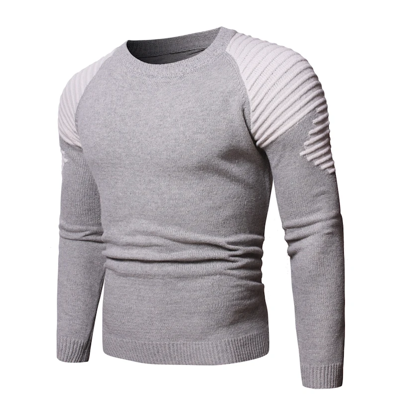 

Autumn and Winter High-quality New Men's Fashion Round Neck Sweater Slim Fit Male Knitting Pullovers Casual Bottoming Shirt