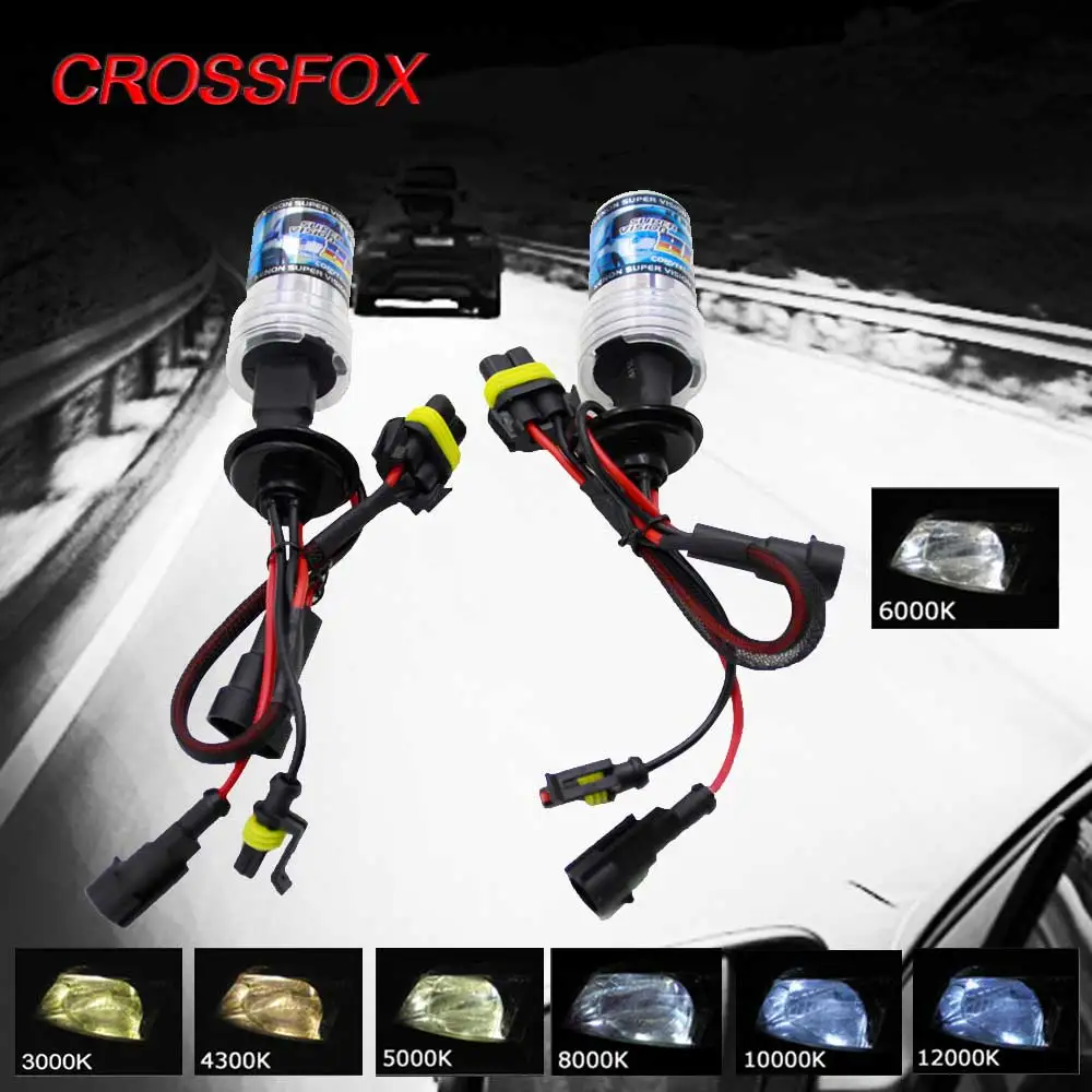 

Комплект Из 2-х Ксеноновых Ламп HID 35W 6000K 20000LM H4 H3 H1 H11 H7 9006 HB4 9005 HB3, Совместимые С Автомобильными Фарами 12V