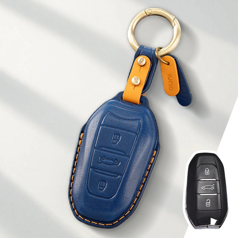

Защитный чехол из натуральной кожи для Peugeot 2008 3008 4008 5008 308 408 508 Citroen C1 C2 C4 C6 C3 Picasso DS3 DS5 Чехол для ключей Fob
