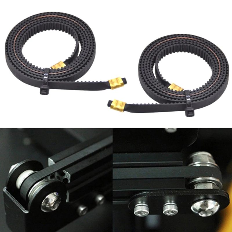 

Ender 3 V2 X Axis Synchronous Belt Kit & Y Axis Synchronous Belt 3D Printer Parts X Axis + Y Axis Timing Belt Open Timing Belt