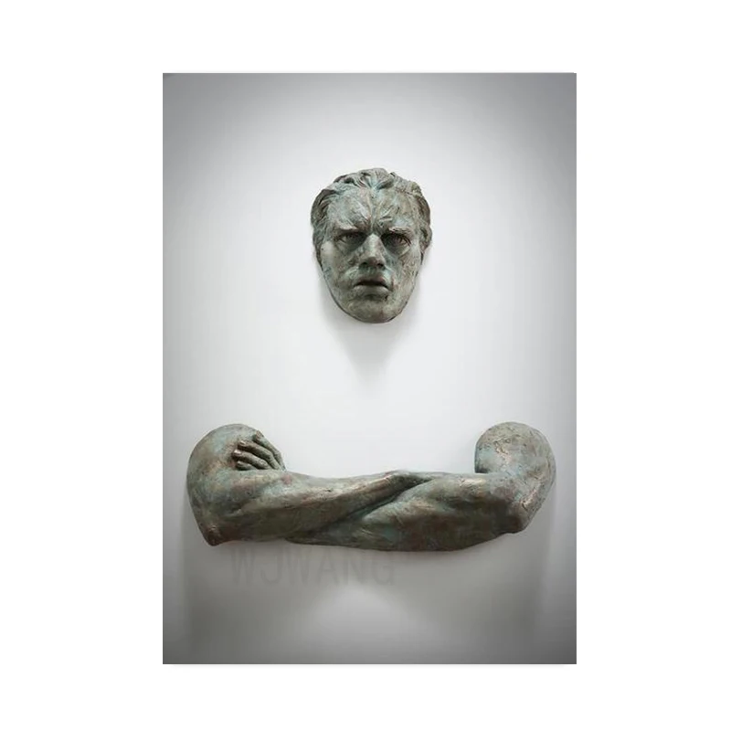 

Живопись на холсте WJWANG Abstract 3D Character Sculpture