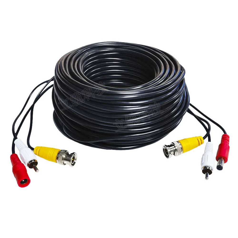 Y5H BNC DC RCA Комбинированный кабель питания для видео 5-50 м Удлинительный камеры