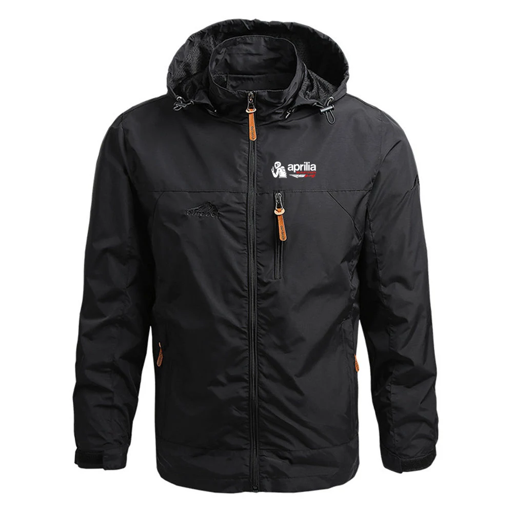 

2022 Respect For Aprilia Racing RSV4 Men's Waterproof Jackets Hooded Outwear Windbreaker Windproof Spring Autumn Coats Clothing