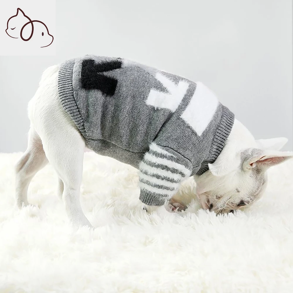 

2021 Dog Sweater Dog Clothes for Small Dogs Costume Fashion Texture Exquisite Clothes for Pug Chihuahua Schnauzer Pet Clothes