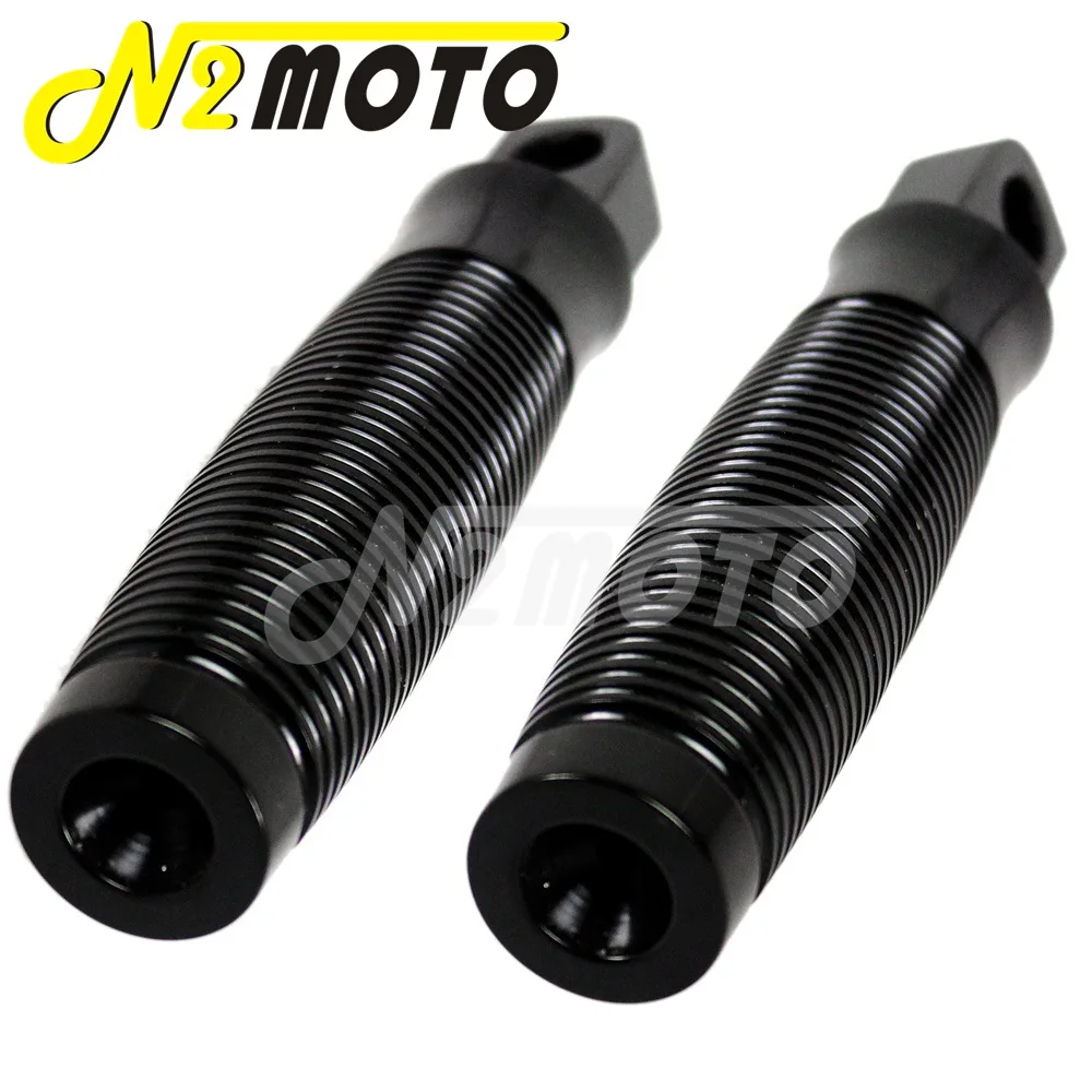 Мотоциклетные ретро подставки для ног цвет черный/серебристый универсальные Harley