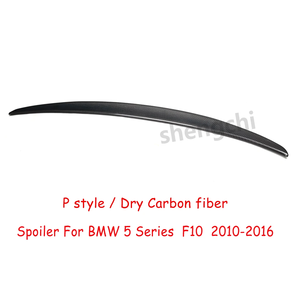 F10 Перфорированный стильный сухой задний спойлер из углеродного волокна для BMW 5
