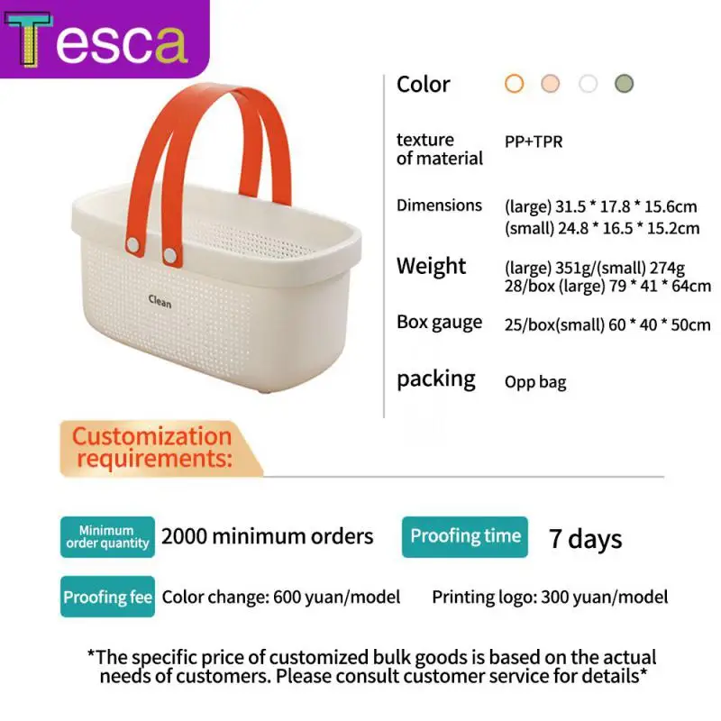 

Air Drying And Moisture Prevention Storage Bath Basket Large Portable Dirty Clothes Basket Storage Basket Kitchen Organizer Pp
