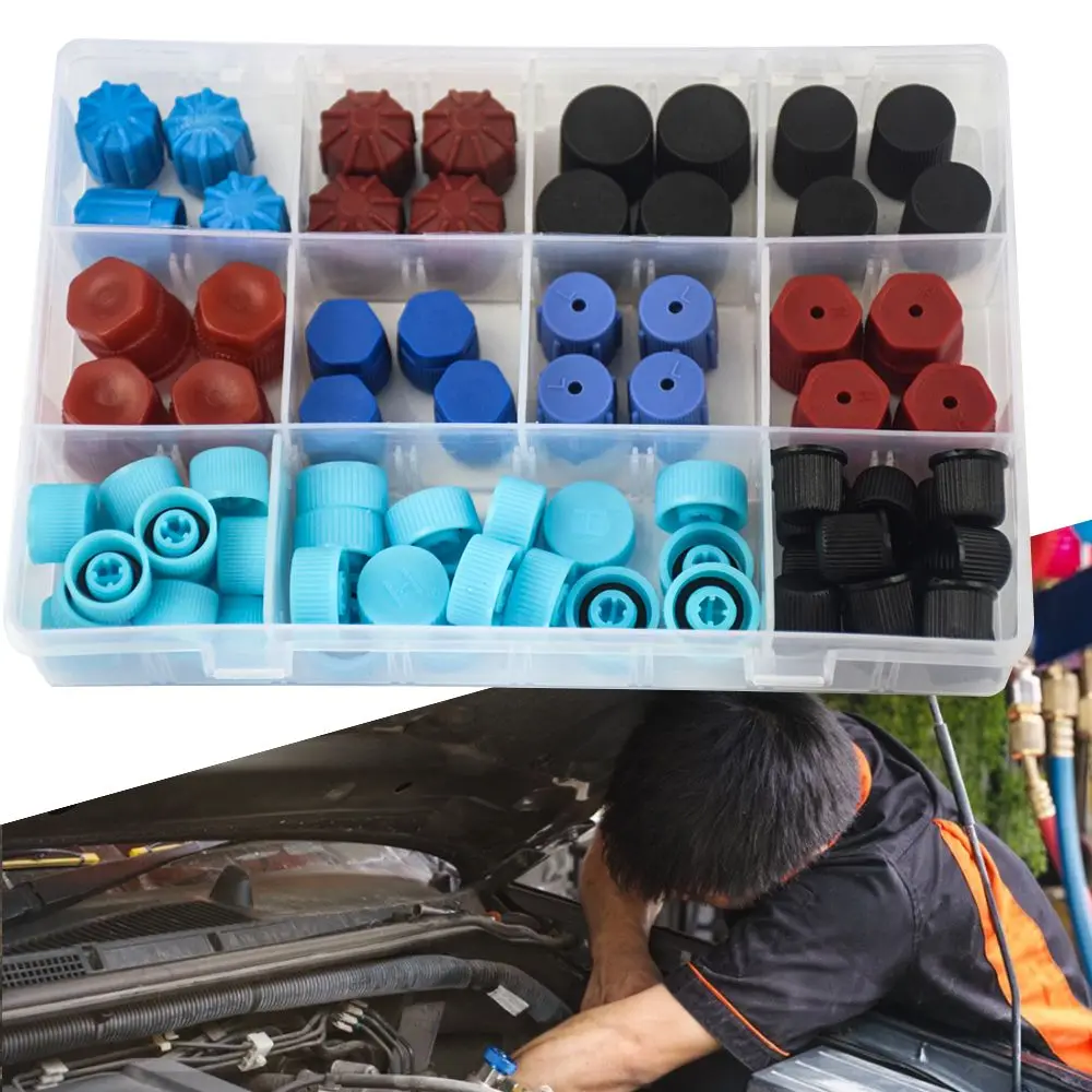 

Dust Cap Replacement Durable for Car Air Conditioning Air Conditioning Valve Core Cap Valve Core Dust Caps Set Dust Cap