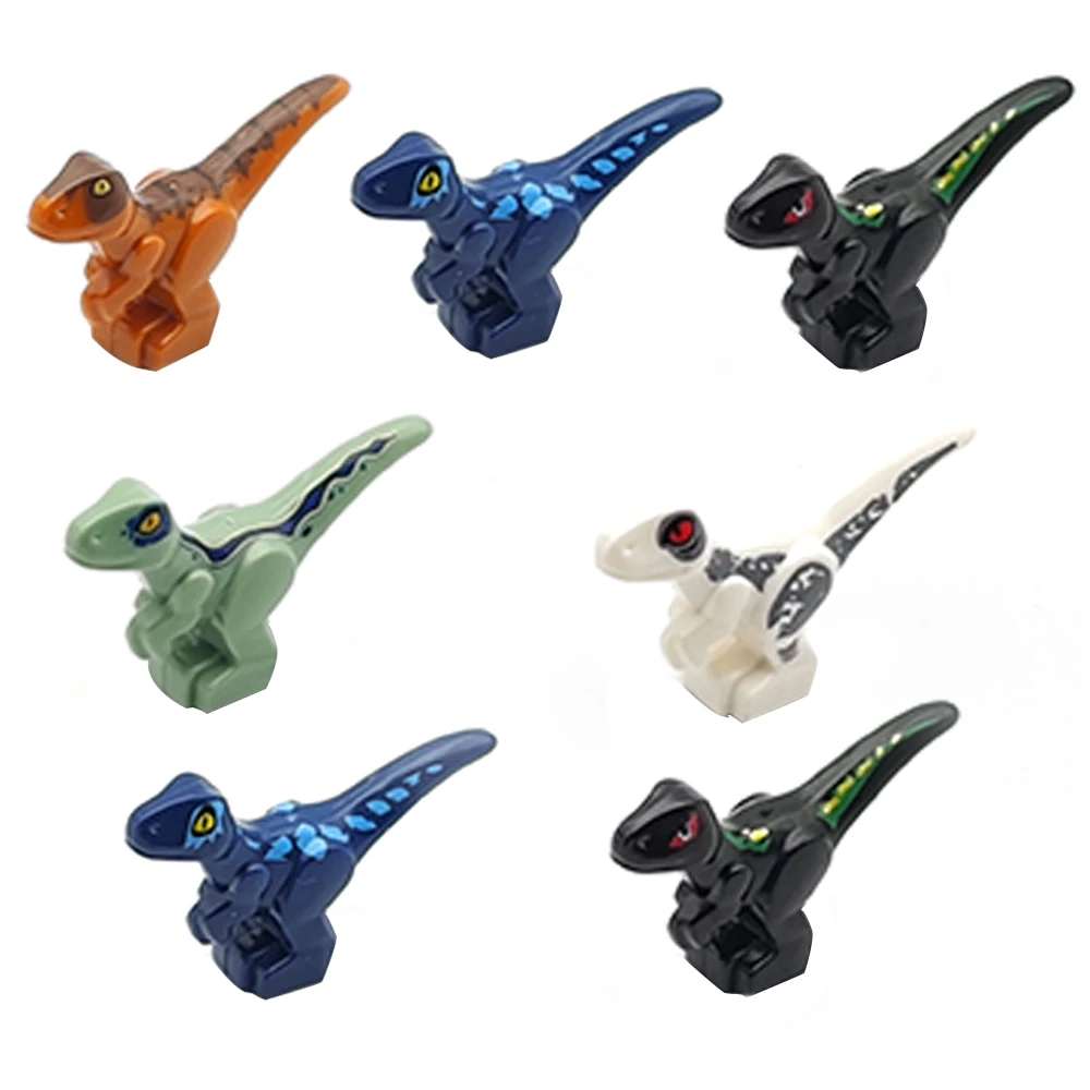 5 шт. строительные блоки для животных динозавр трицератопс мир парк сборка