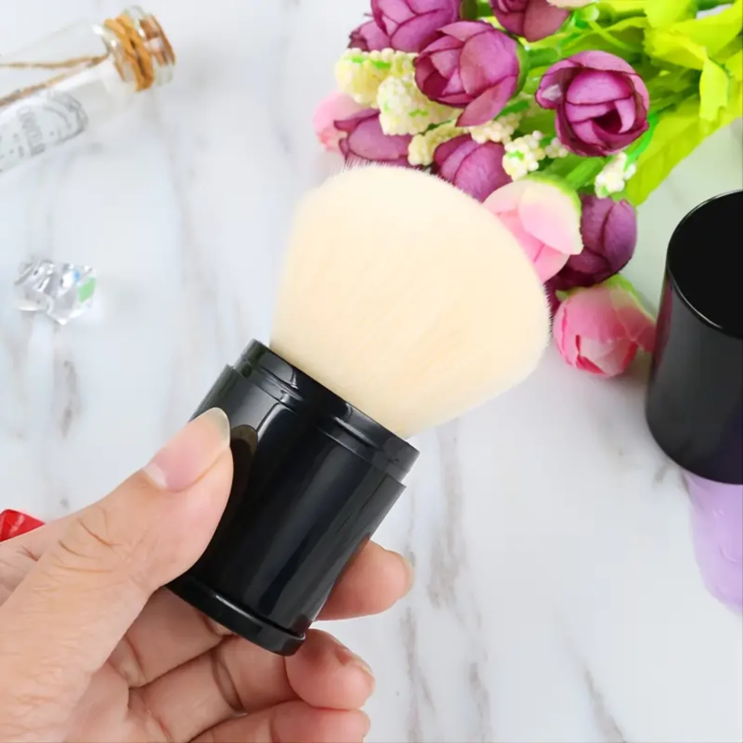 Выдвижная пудра основа румяна бронзатор блендер для лица кисти макияжа —