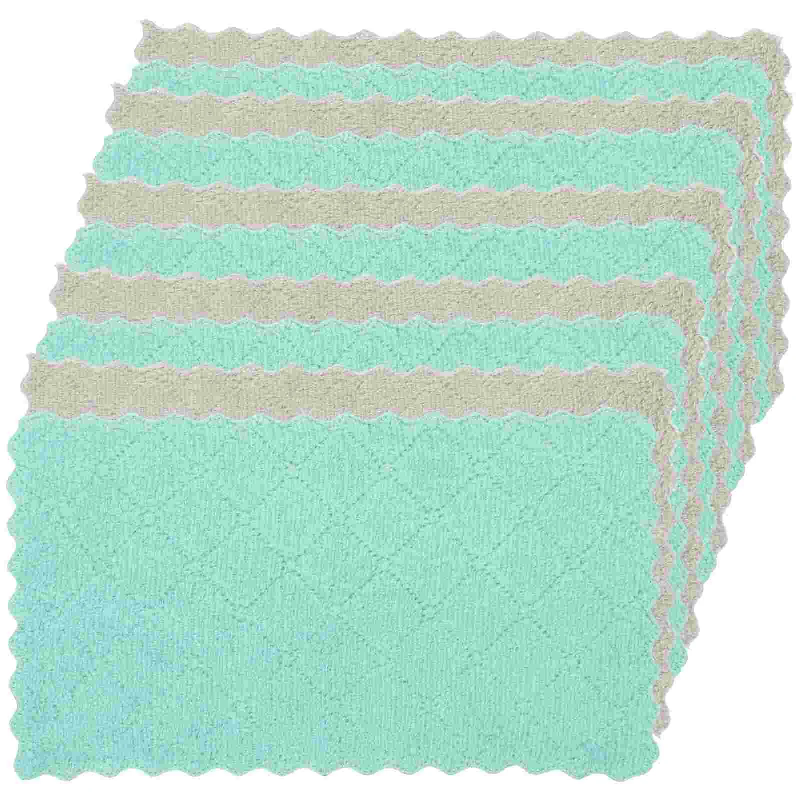 

Dish Kitchen Towels Cloths Cleaning Rags Cloth Cotton Absorbent Towel Washcloths Washing Rag Dishwashing Dryinghand Microfiber