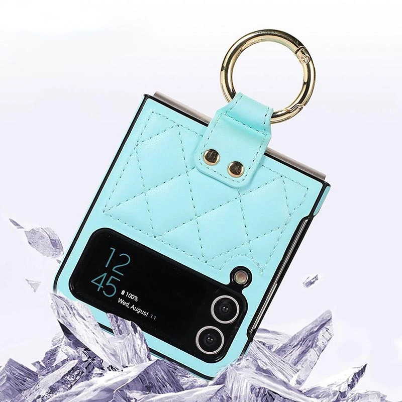

Ring Holder Case for Samsung Galaxy Z Flip 3 Case Leather Luxury Fashion Shockproof Case for Samsung Z Flip 3 4 Flip3 5G Cover