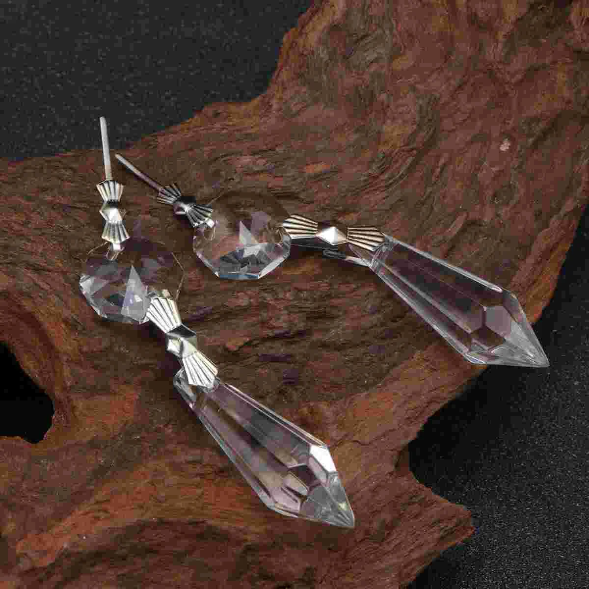 

Prisms Windows Wind Chime Pendant Pointed Beads Chandelier Crystal Pendants Glass Gemstone Pendant Chandelier Crystal Pendant