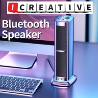 icreative home theater system computer speaker usb bluetooth compatible speaker subwoofer desktop speaker with ambient light