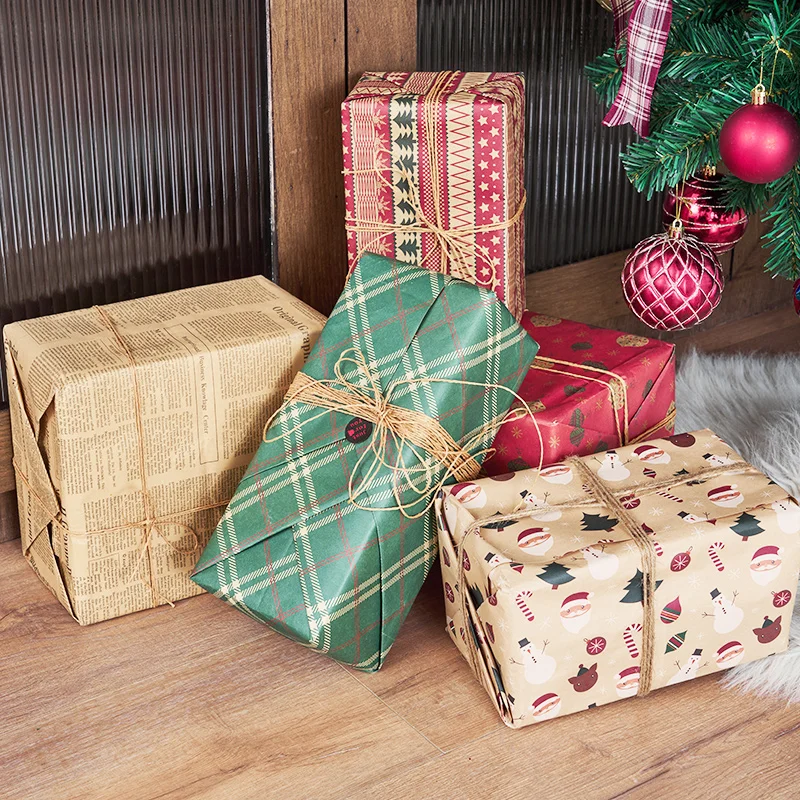 Новые рождественские украшения подарочная коробка цветная рождественская елка