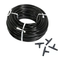 20m 47mm hose garden water micro irrigation pipe with 10 pcs tee connectors gardening lawn agriculture sprinking drip tube