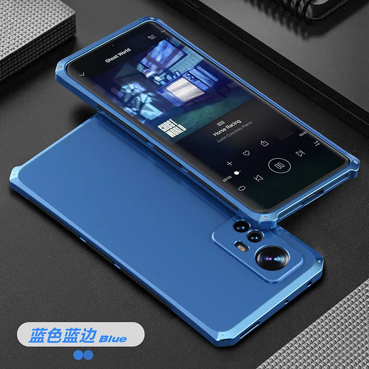 Luxury Shockproof Element Metal Case For Xiaomi Mi 12 12x Mi12  Hin Hard Aluminium Alloy Hybrid Plastic Back Cover Cases