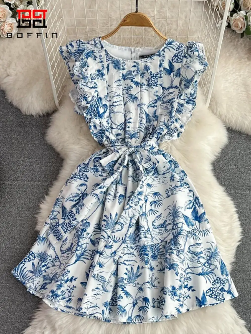 

Женское платье боффина, модные платья с принтом, вечернее платье, элегантное мини-платье, женская короткая юбка, Новинка лета 2023, платья