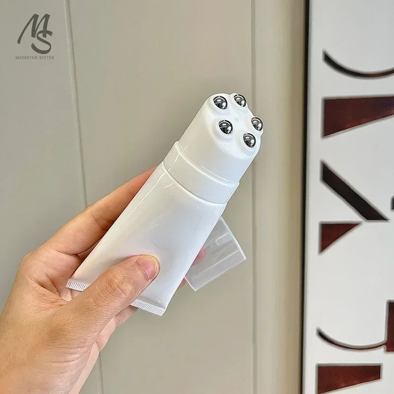 1/5/10 шт. 60 г косметическая мягкая трубка стальной шарик массажная бутылка крем для