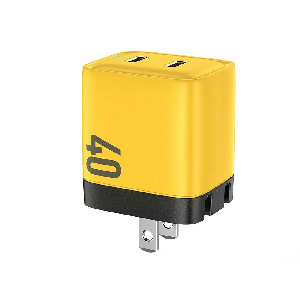 

40W USB Type C Charger GaN Portable USB C Chargers Support Type C PD Quick Charging For IPhone 14 13 12 Pro Max 11 Mini D9Q5