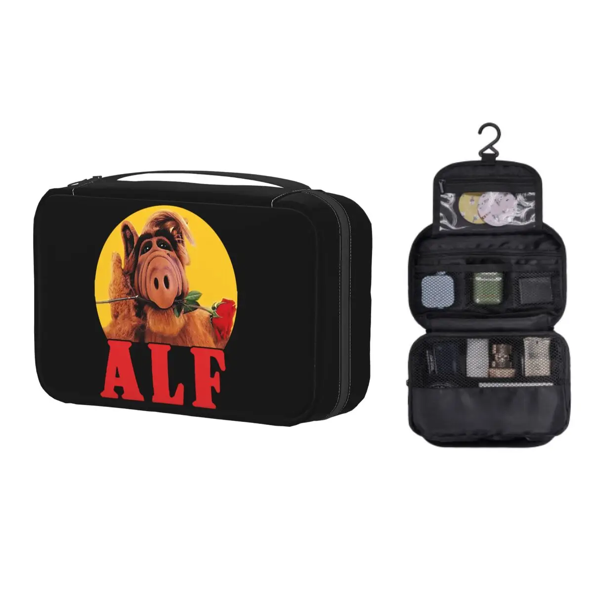 

Индивидуальная забавная Сумочка для туалетных принадлежностей Alf, женский косметический Органайзер для макияжа Gordon Shumway, женский косметиче...