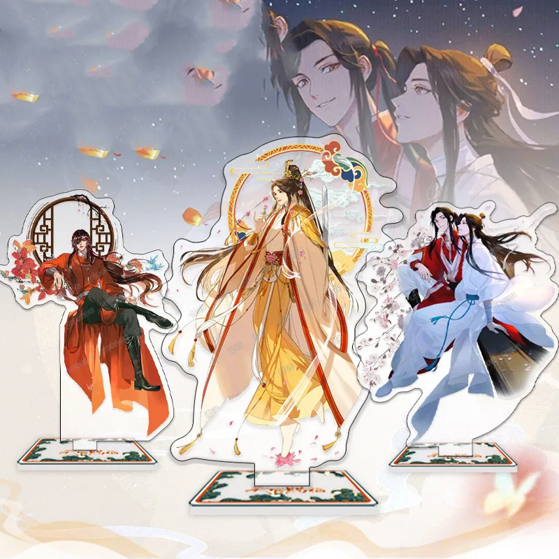 

Heaven Official’s Blessing Standing Keychain Women Anime Xie Lian Figure Key Holder for Man Fashion Cute Pendant Keyring Acrylic