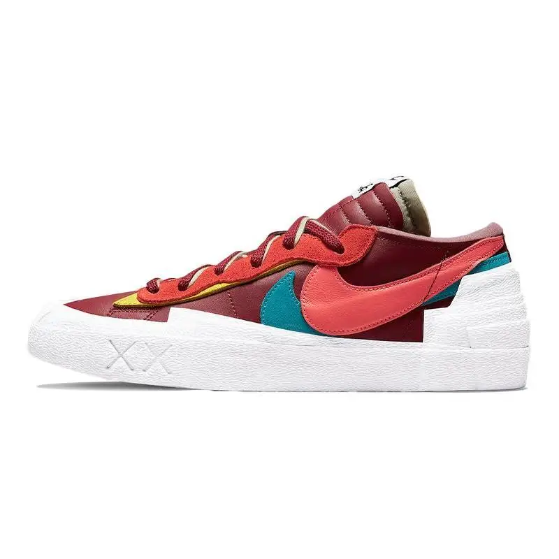 Nike Blazer Low Sacai KAWS Красные кроссовки