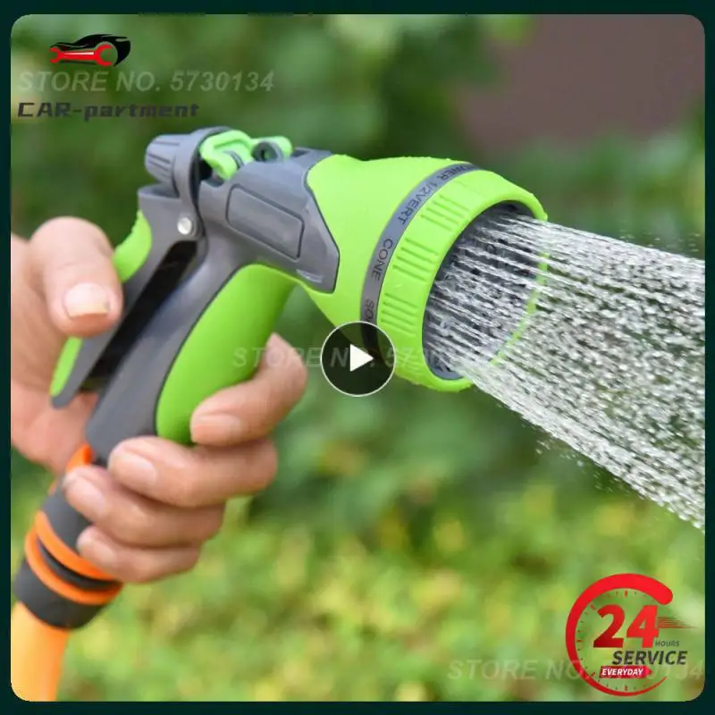 High-pressure Water Gun Abs Fall-proof Spray Nozzle Grey Or Green Convenient Blow Head Hand Sprayer Gun Nozzle Single Adjustable