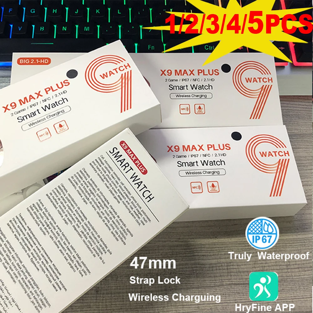 

Смарт-часы X9 Max Plus мужские, 47 мм, водонепроницаемость IP67