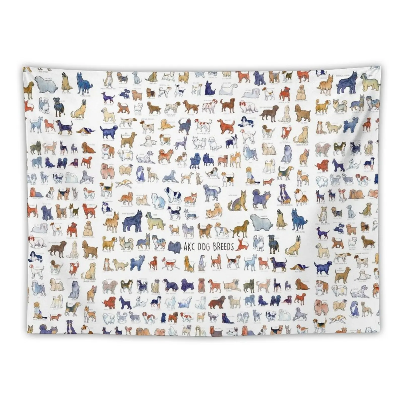 Каждый гобелен AKC для собак и пород украшение комнат милый Декор комнаты