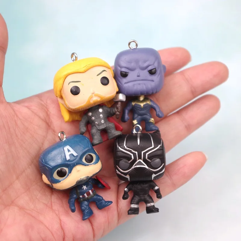 Аниме Фигурка Мстителей Человек-паук Железный человек Халк Капитан Америка