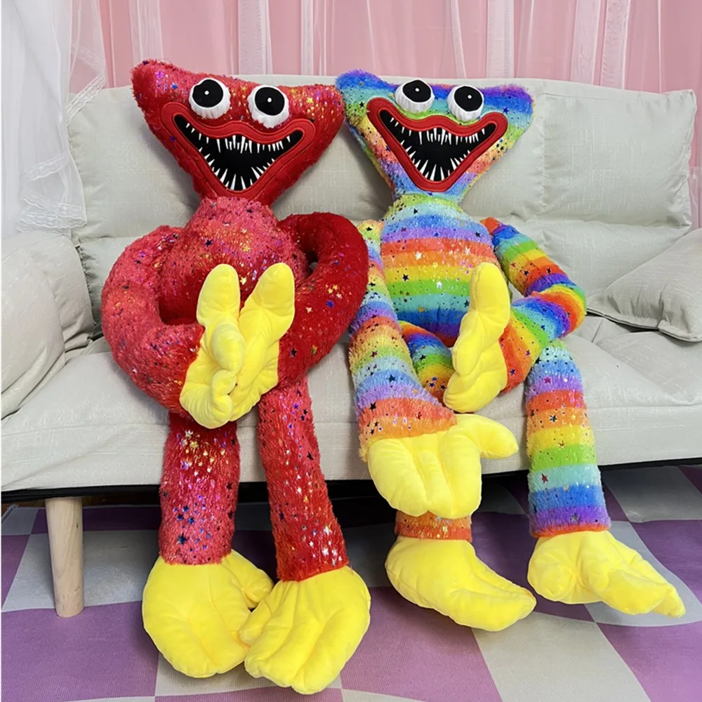 

100cm Sequins Wuggy Huggy Plush Toy Horror Game Doll Toy Gift For Kids