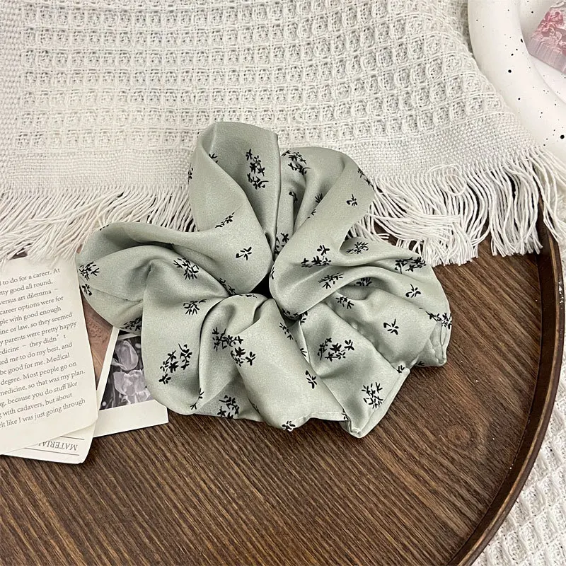 Французская винтажная атласная повязка на волосы с кольцом для большого