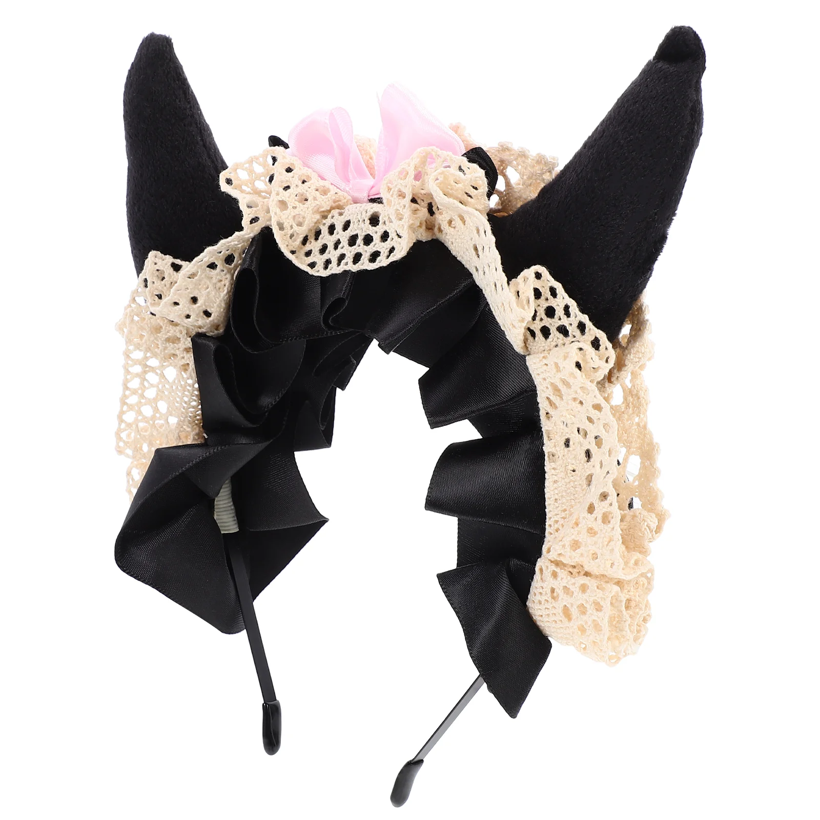 

Headband Hair Horn Headdress Party Ears Lace Accessoryholiday Supplies Anime Ear Headpiece Gatsby 1920S Carnival Bands Band