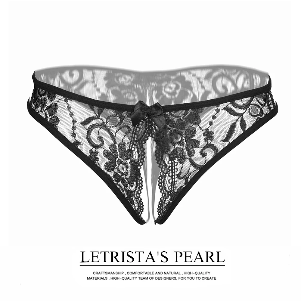 

Temptation Crotchless Sexy panties Open Crotch Panties Thong Exotic Lingerie Female Lace Transparent G-String underwear women