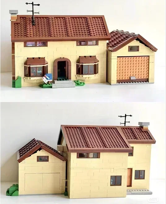 В НАЛИЧИИ Модель дома Kwik E Mart и супермаркета строительные блоки кирпичи 16004 16005 71016