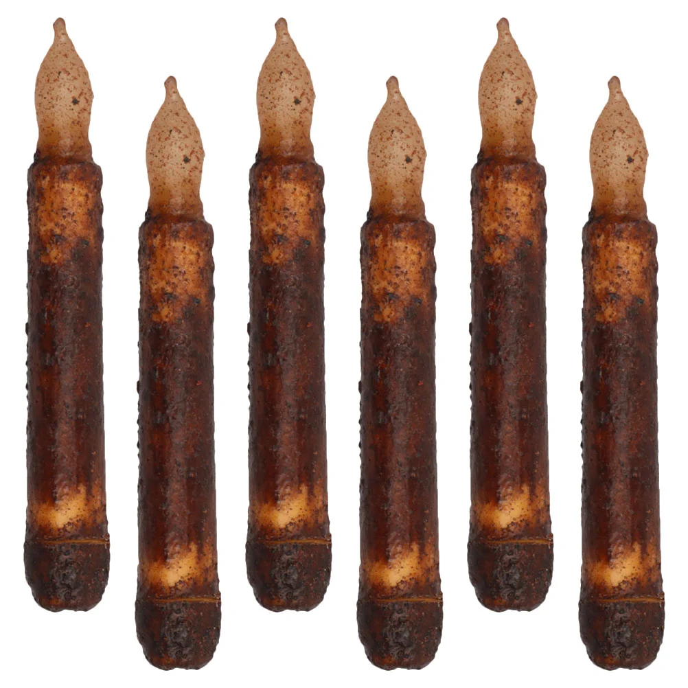 6 шт. Хэллоуин конические свечи световые лампы свадебные декоративные