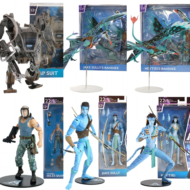S Mcfarlane Pvc Model Collectible Jake Sully Neytiri Colonel Miles Quaritch Banshee Action Figurines Toy Gift