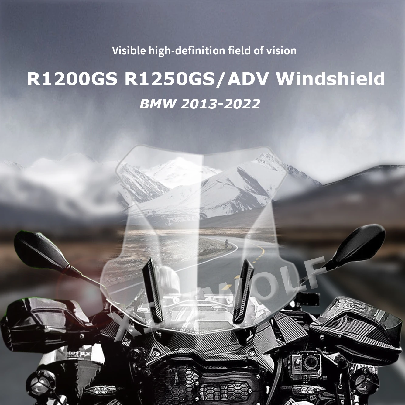 

Лобовое стекло оригинальной высоты 430 мм Подходит для BMW R1250GS GSA R1200GS ADV 2013-2022 545 мм удлиненный лобовое стекло